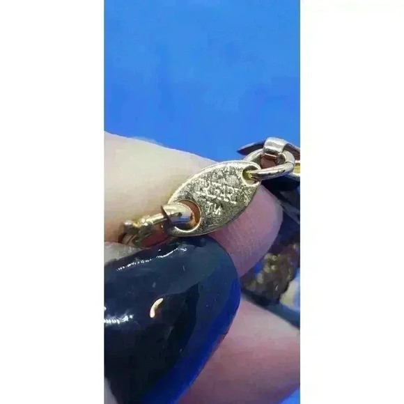 Vintage Rare Trifari Gold Necklace Thick Braided Chunky Signed - Picture 4 of 4